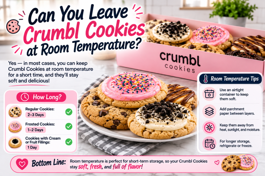 Can You Leave Crumbl Cookies at Room Temperature