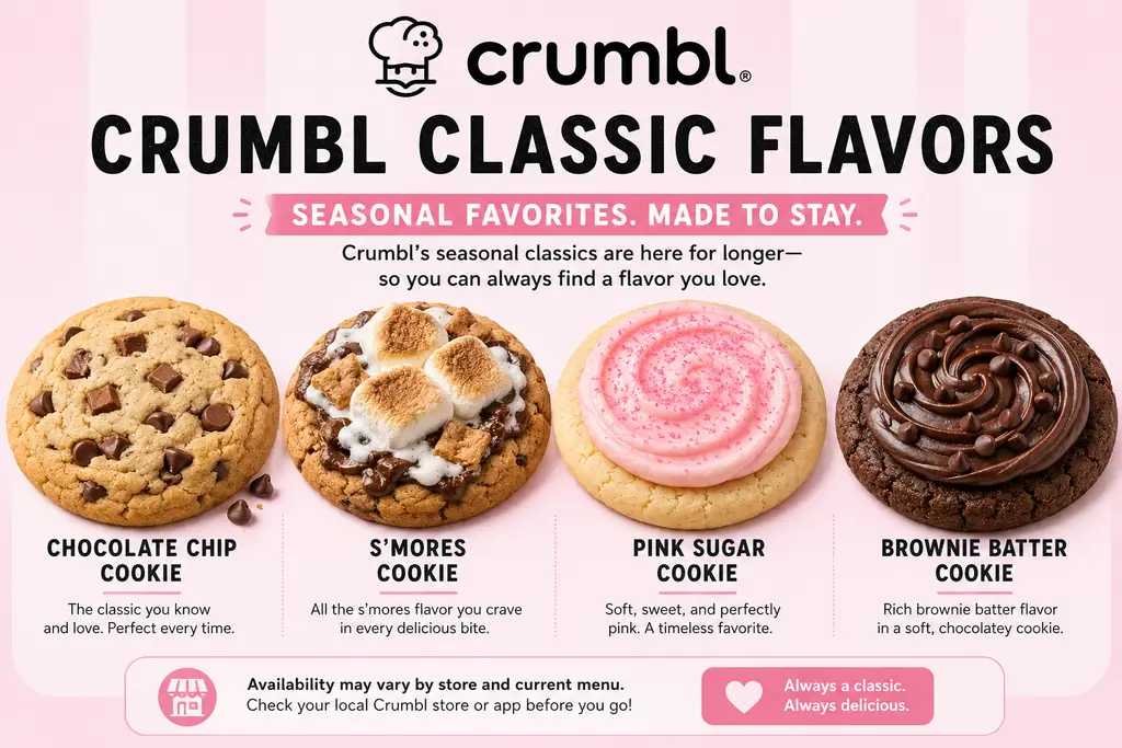 Crumbl Classic Flavors