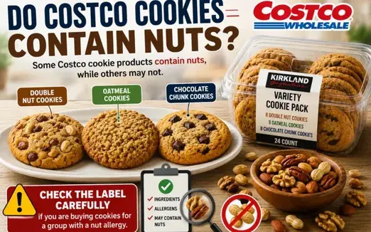 Do Costco cookies contain nuts?

