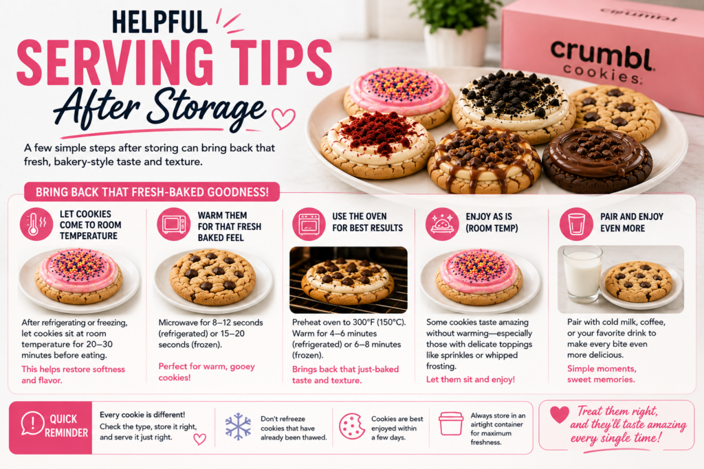 Helpful Serving Tips After Storage