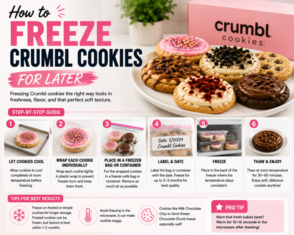 How to Freeze Crumbl Cookies for Later