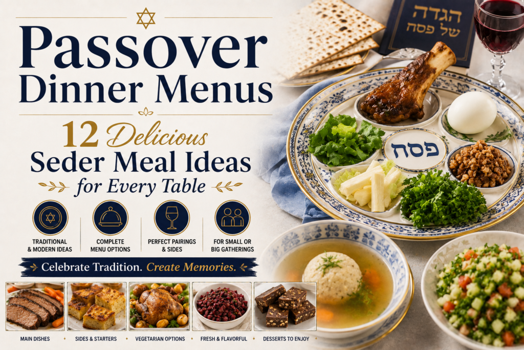 Passover Dinner Menus