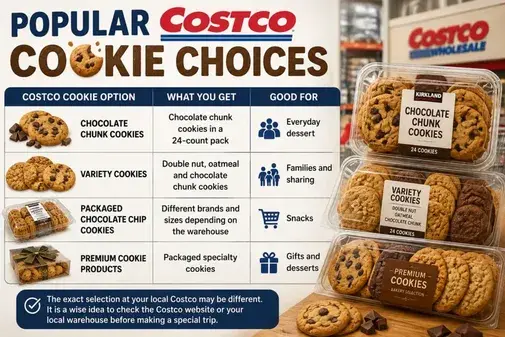 Popular Costco cookie choices
