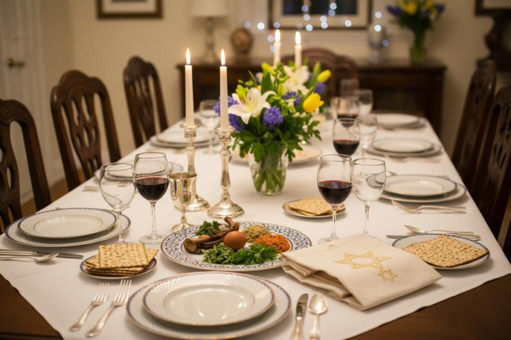 Small Passover Dinner Menu for Four to Six People